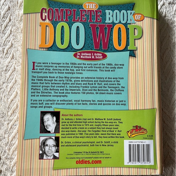 Complete Book Of Doo Wop, The - Paperback By Dr Anthony J Gribbin - Picture 4 of 4